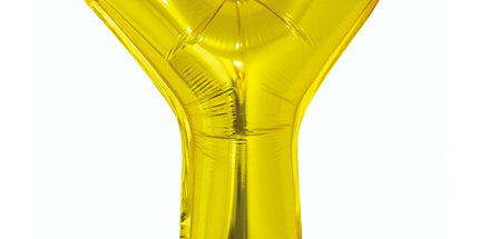 Balon črka Y, zlata barva, 35cm - mojbalon