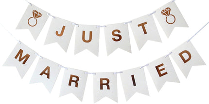 Viseč napis Just Married, 300cm