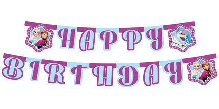 Viseč napis Happy Birthday, Frozen, 210cm