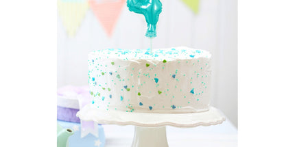 Balon na palčki za rojstni dan Številka 4 modra, 13cm - mojbalon