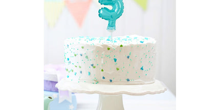 Balon na palčki za rojstni dan Številka 5 modra, 13cm - mojbalon