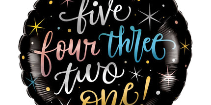 Balon folija - "5,4,3,2,1", 45cm - Mojbalon