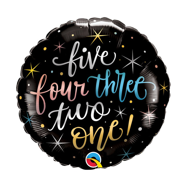 Balon folija - "5,4,3,2,1", 45cm - Mojbalon