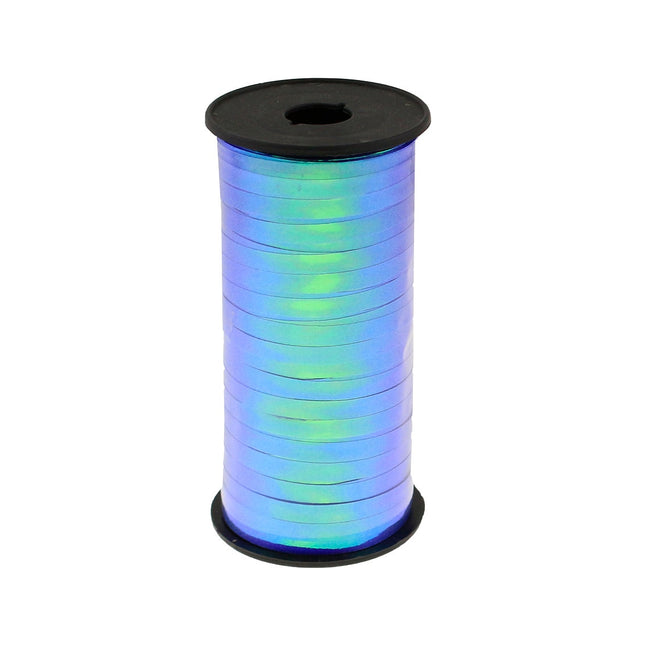 Trak za balone 92m, iridescent, modra barva