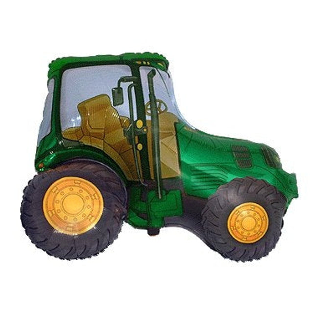 Balon folija - tractor, zelena barva, 35cm