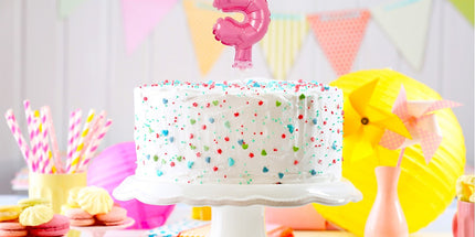 Balon na palčki za rojstni dan Številka 5 roza, 13cm - mojbalon