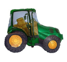 Balon folija - tractor, zelena barva, 80cm
