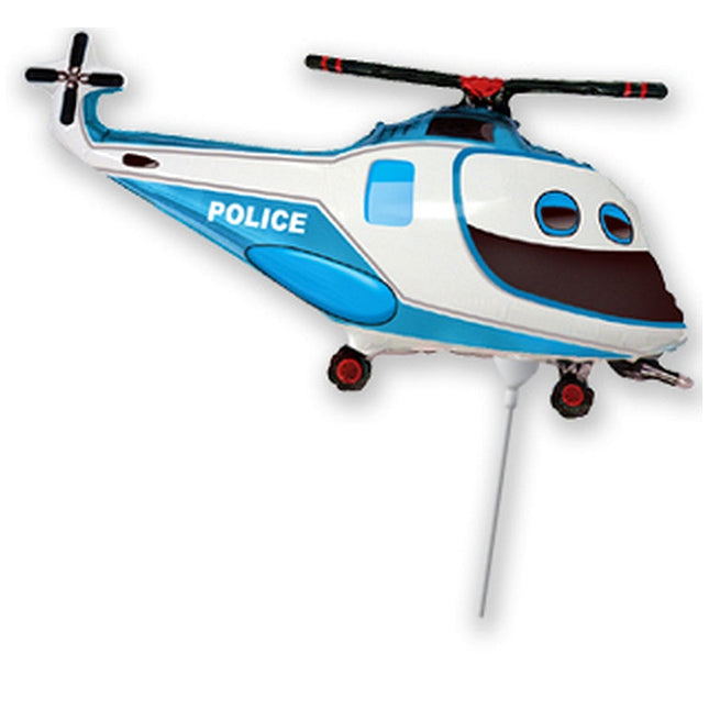 Balon folija - Police helicopter, 35cm