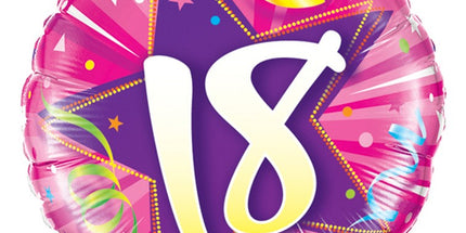 Balon folija za rojstni dan, številka 18, 45cm - mojbalon