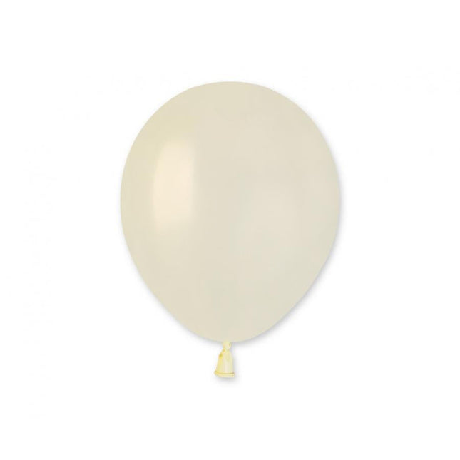 Balon iz lateksa - Ivory metalik, 10 balonov 13 cm 
