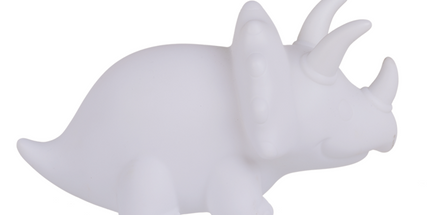 LED Lampe Dino Triceratops 5x13 cm für Kinderzimmer & Geschenk