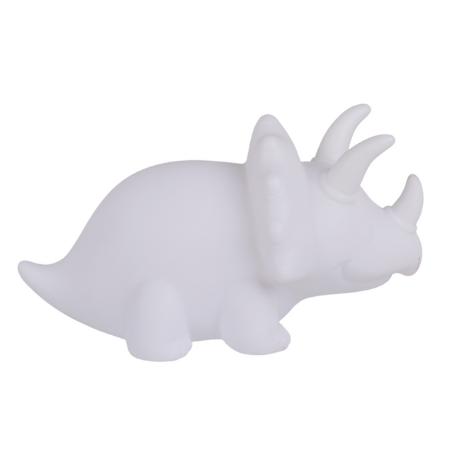 LED Lampe Dino Triceratops 5x13 cm für Kinderzimmer & Geschenk