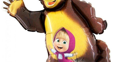 Balon folija - Maša in medved, 36cm