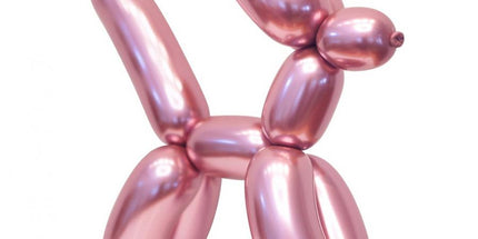 Modellierballon Hellrosa Platinum, 152 cm – Kreativer Latexballon