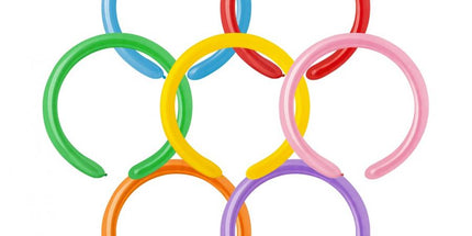 Modellierballons Farbmix, 2,6 cm Durchmesser – 10 Stück Latexballons