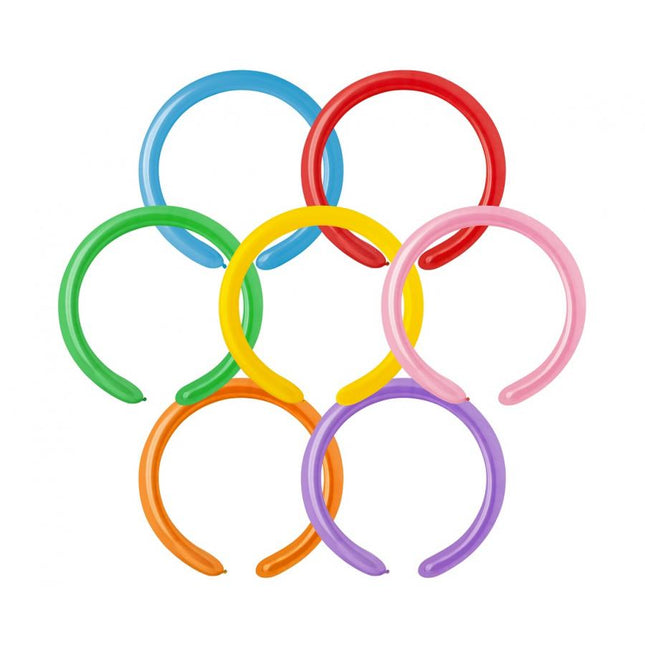 Modellierballons Farbmix, 2,6 cm Durchmesser – 10 Stück Latexballons