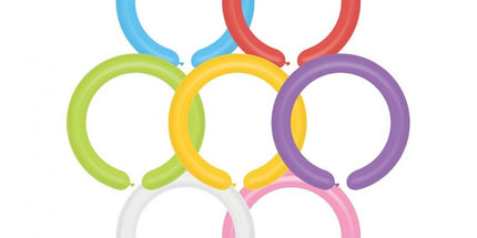 Latex-Modellierballons 5 cm, bunte Mischung, 10 Stück, umweltfreundlich