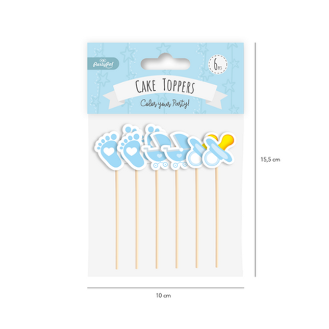 Zobotrebčki za Baby Shower - Baby Boy Blue 6 kos