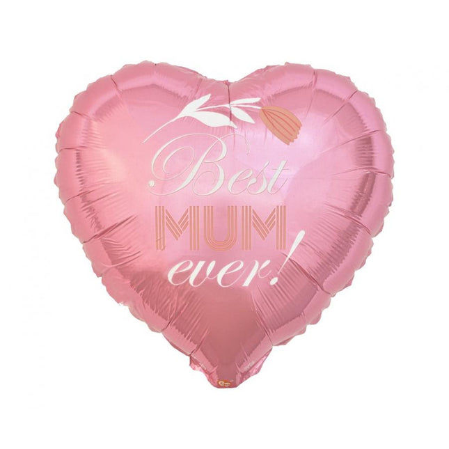 Balon folija - Best mum ever - srce