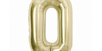 Balon folija - številka 0, šampanjec barva