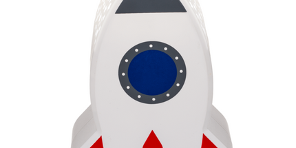 Nachtlicht Rakete mit Sternprojektor, 15 cm, Kinderzimmerdeko