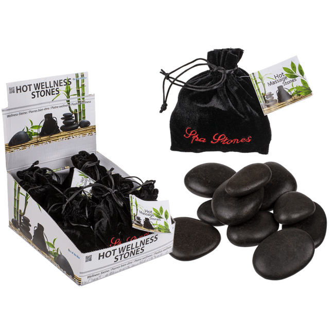 Wellness-Massagesteine Set – 9 heiße Steine für entspannende Massage