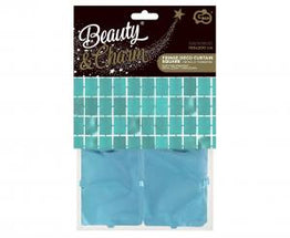 Party-Vorhang Blau – 100x200 cm, rechteckige Form Deko