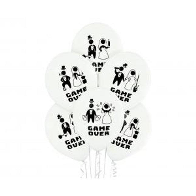Balon iz lateksa "Game Over", fantovščina / dekliščina