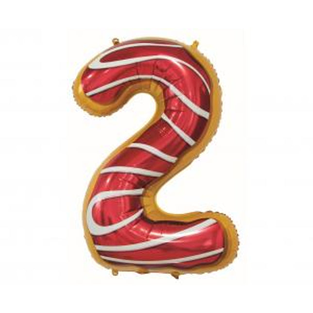 Balon folija - številka 2, piškotek / Cookie, 78cm